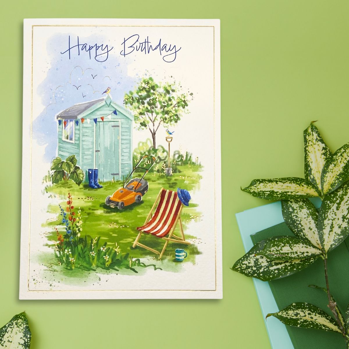 Awash With Colour Birthday Card - Garden Shed