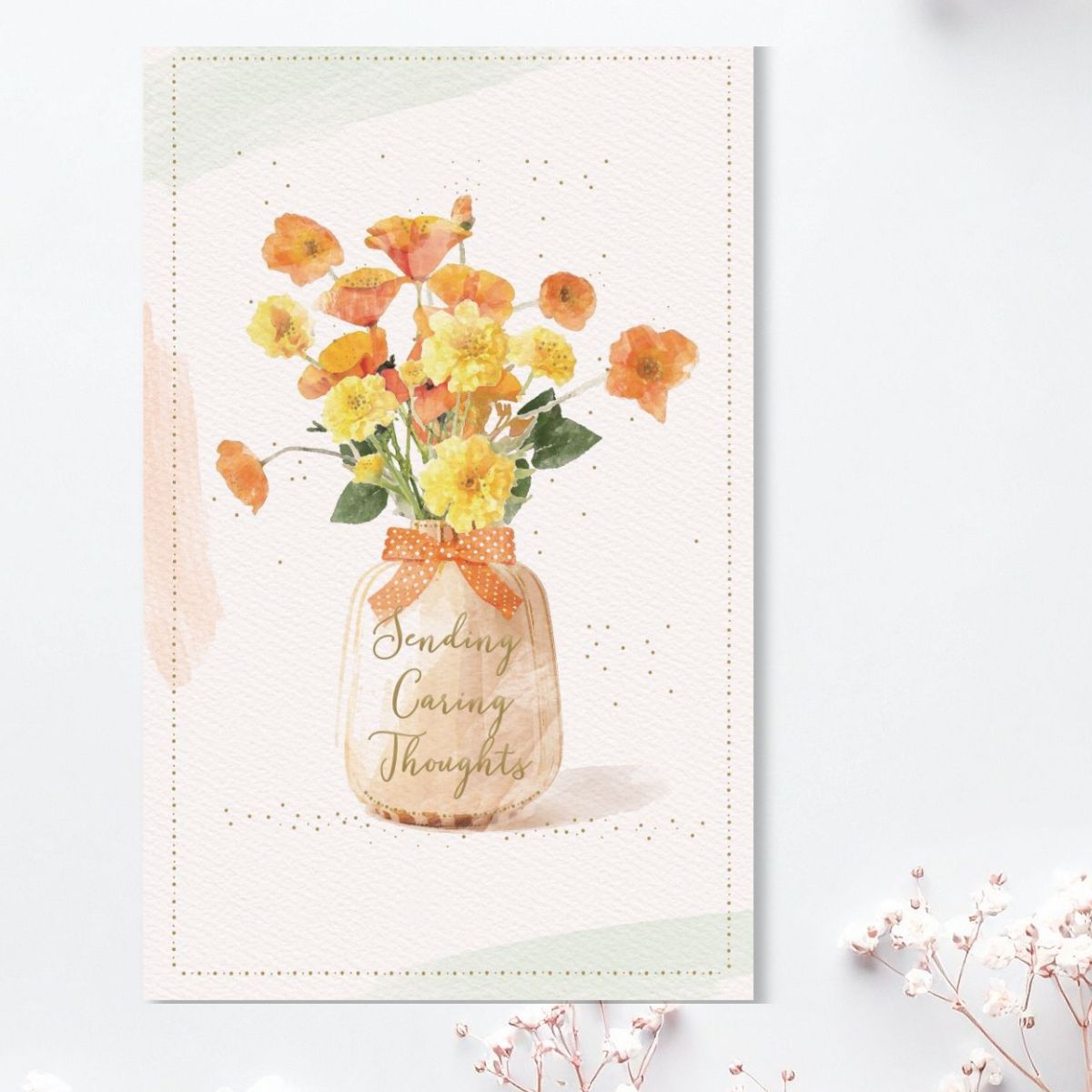 Caring Thoughts Card - Brighstone Vase