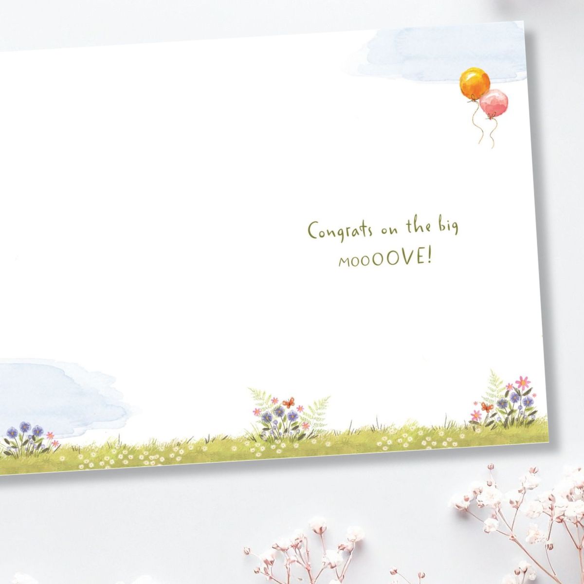 New Home Card - Herd You Were Mooving!