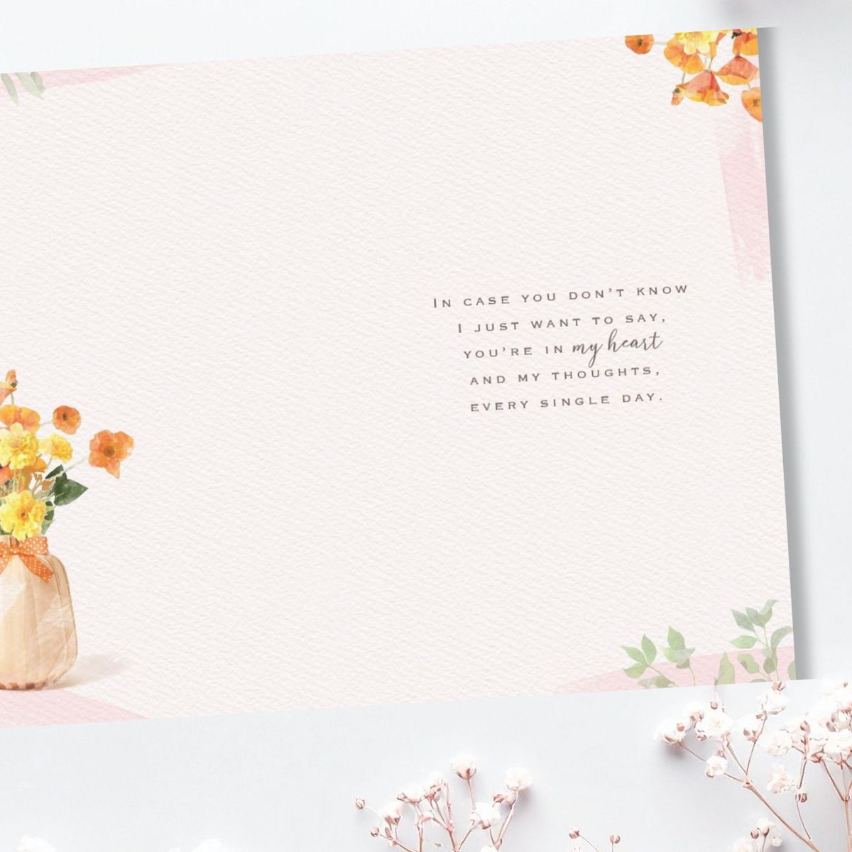 Caring Thoughts Card - Brighstone Vase