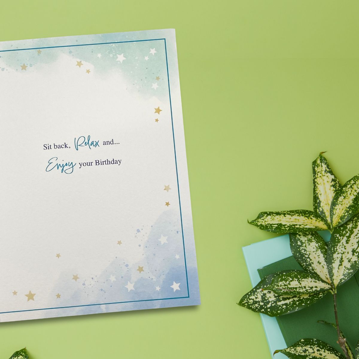 Awash With Colour Birthday Card - Sleeping Dog