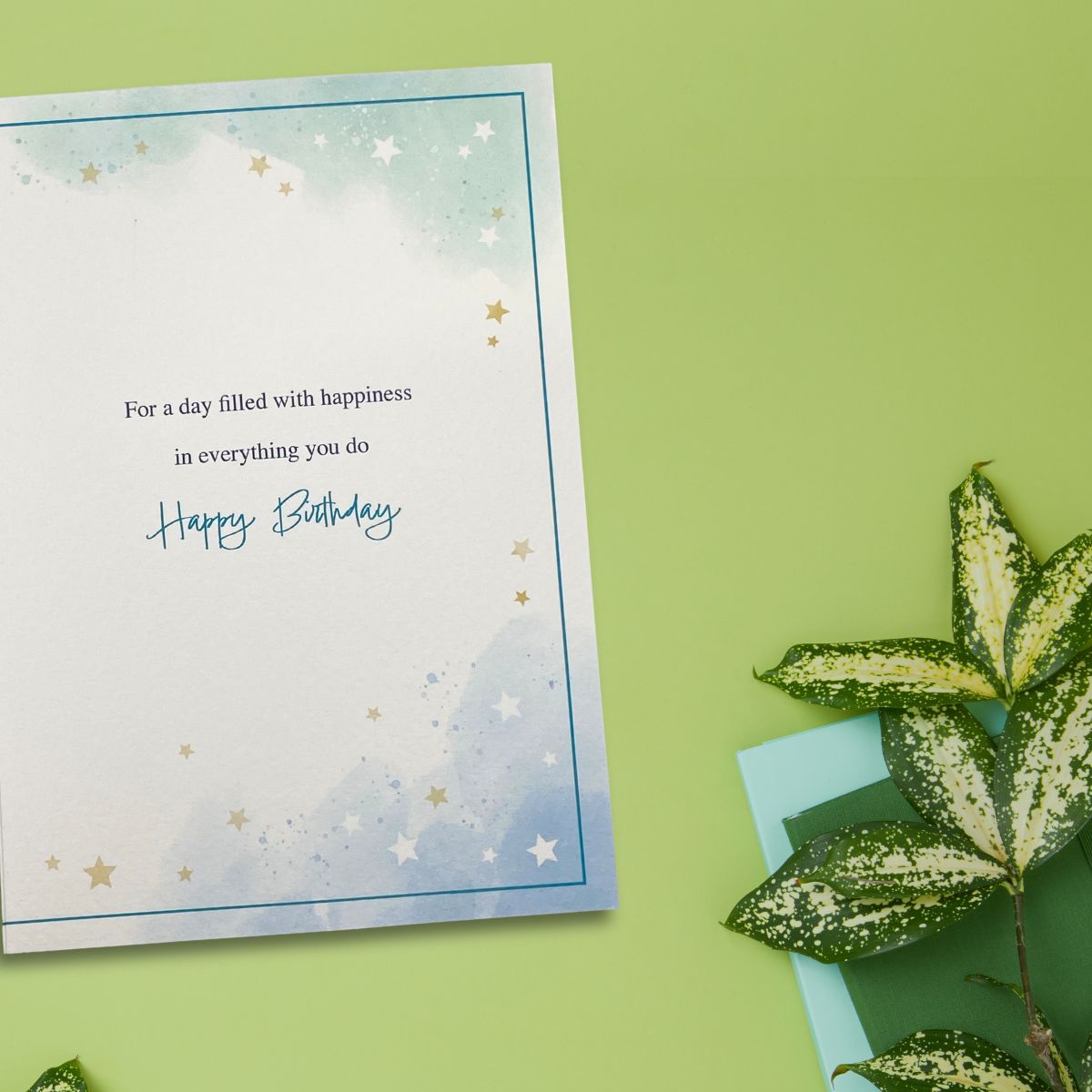 Awash With Colour Birthday Card - Birthday Cake