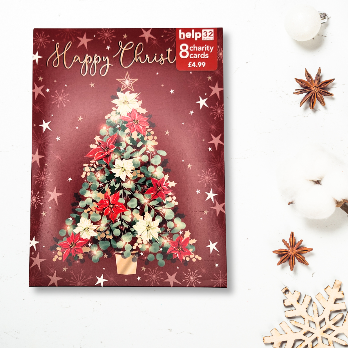 Christmas Charity Cards - 8 x Tree