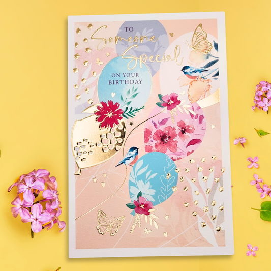Someone Special Birthday Card - Grace Pretty Florals
