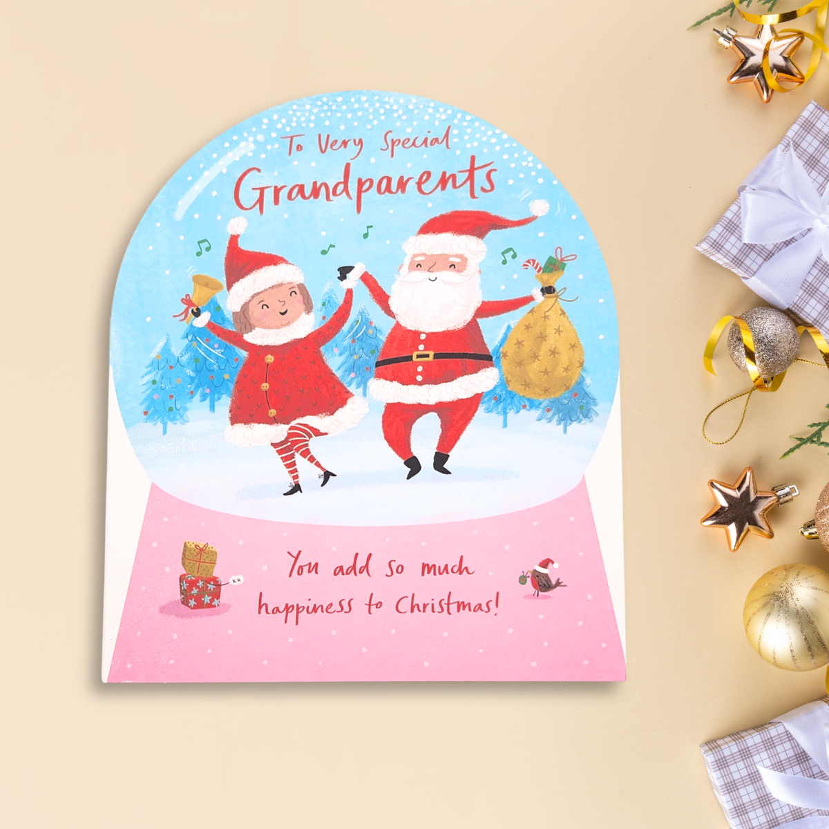 Grandparents Christmas Card - Mr & Mrs Claus