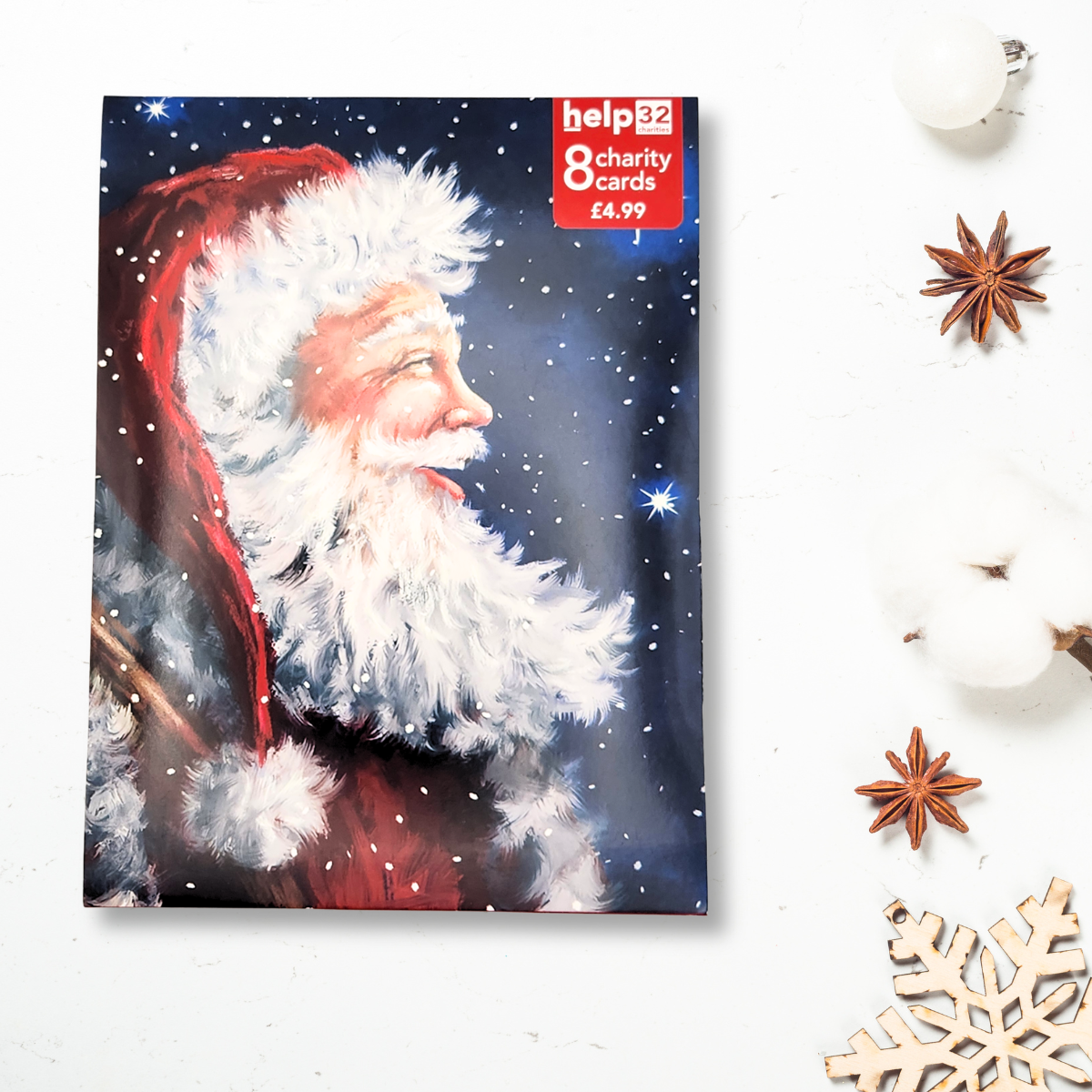 Christmas Charity Cards - 8 x Father Christmas