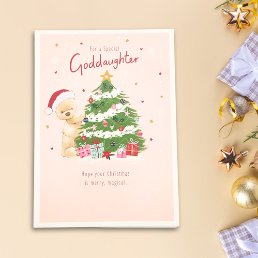 Goddaughter Christmas Card - Nutmeg