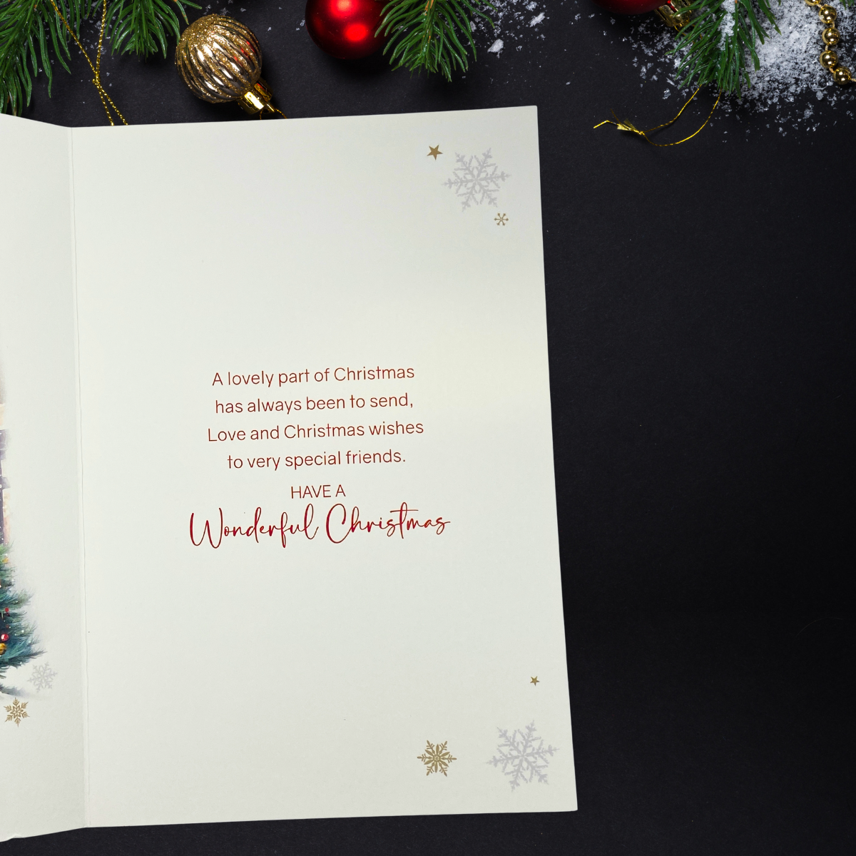 Friends Christmas Card - Winter Scene