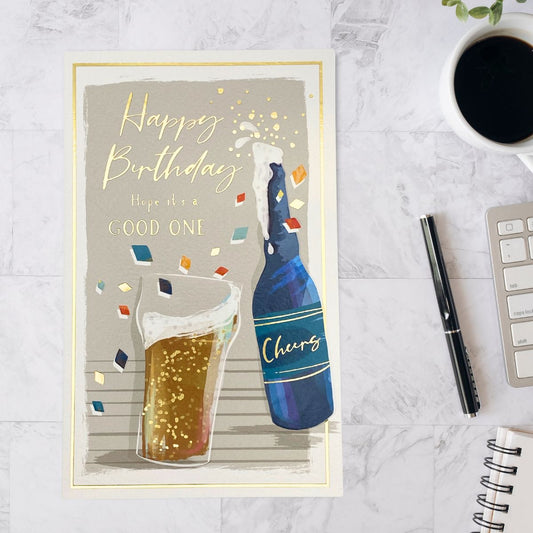 Skylight Birthday Card - Cheers