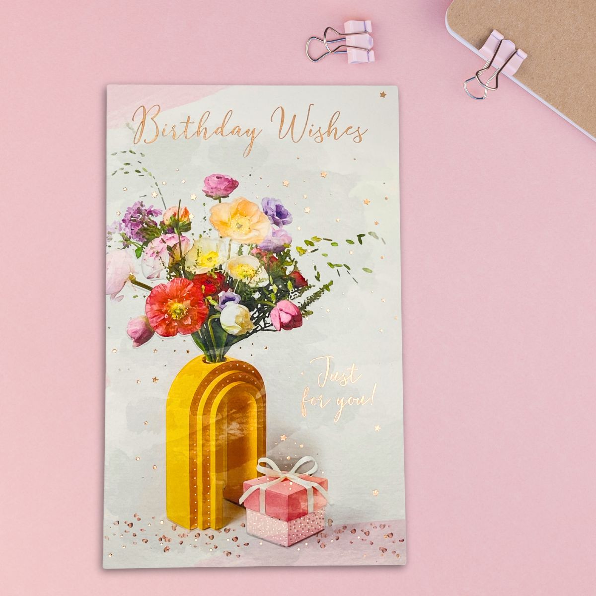 Brighstone Birthday Card - Vase & Gift