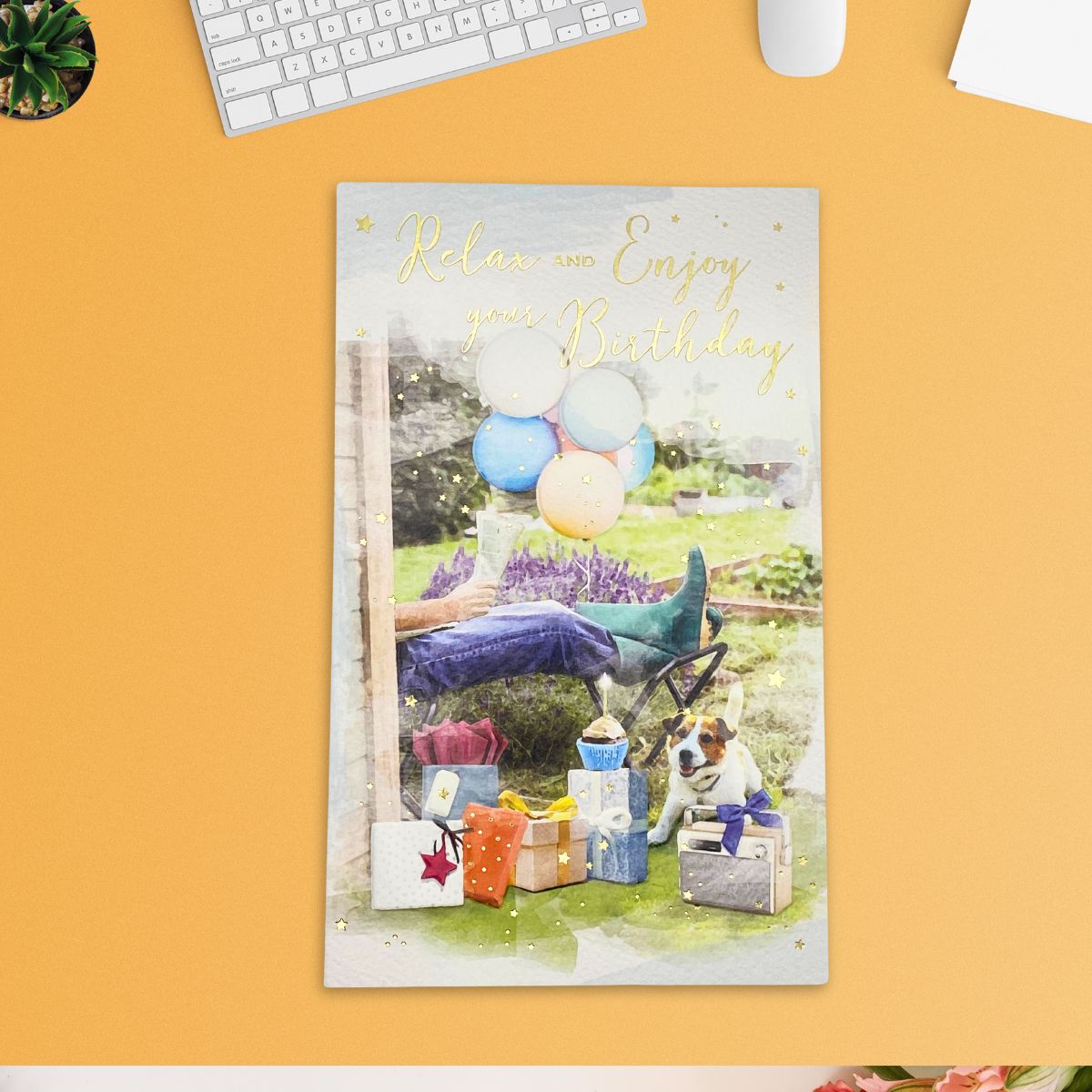 Brighstone Birthday Card - Relax In The Garden