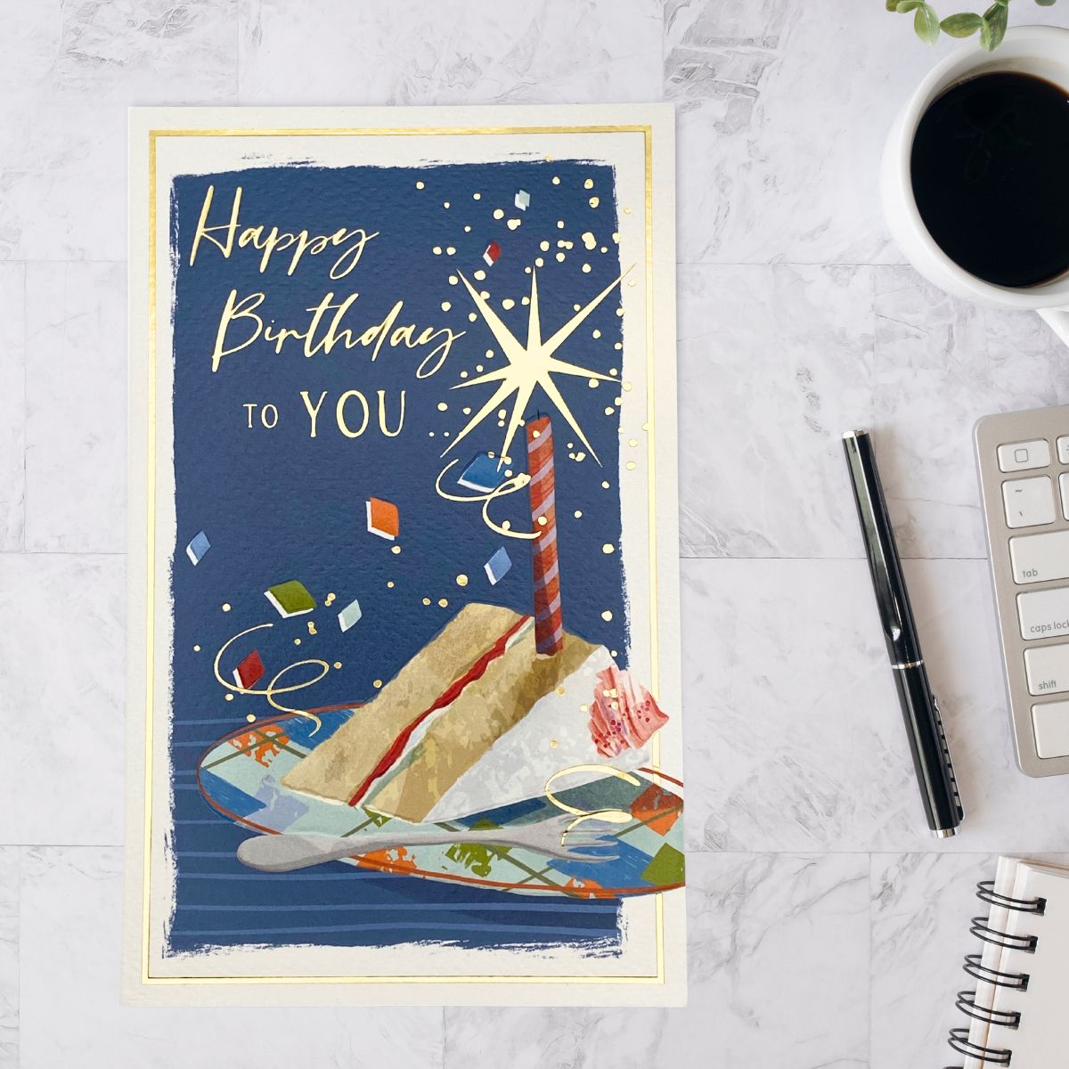 Skylight Birthday Card - Slice Of Cake