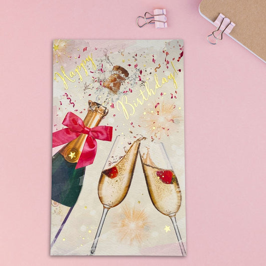 Brighstone Birthday Card - Champagne