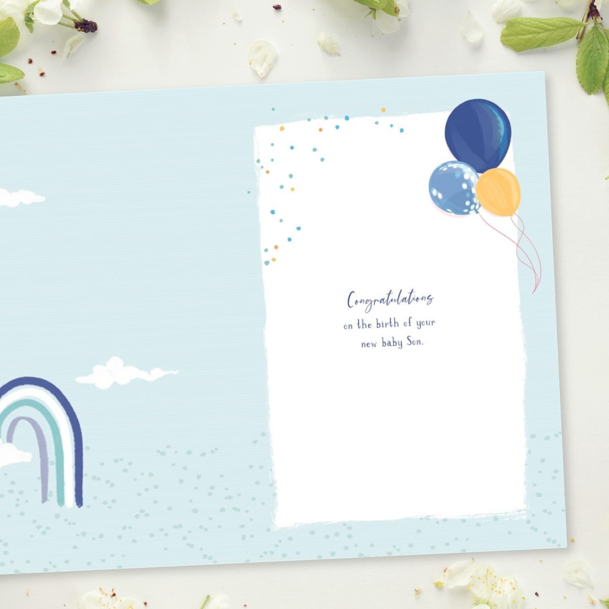 Baby Boy Card - Born In 2026 Blue