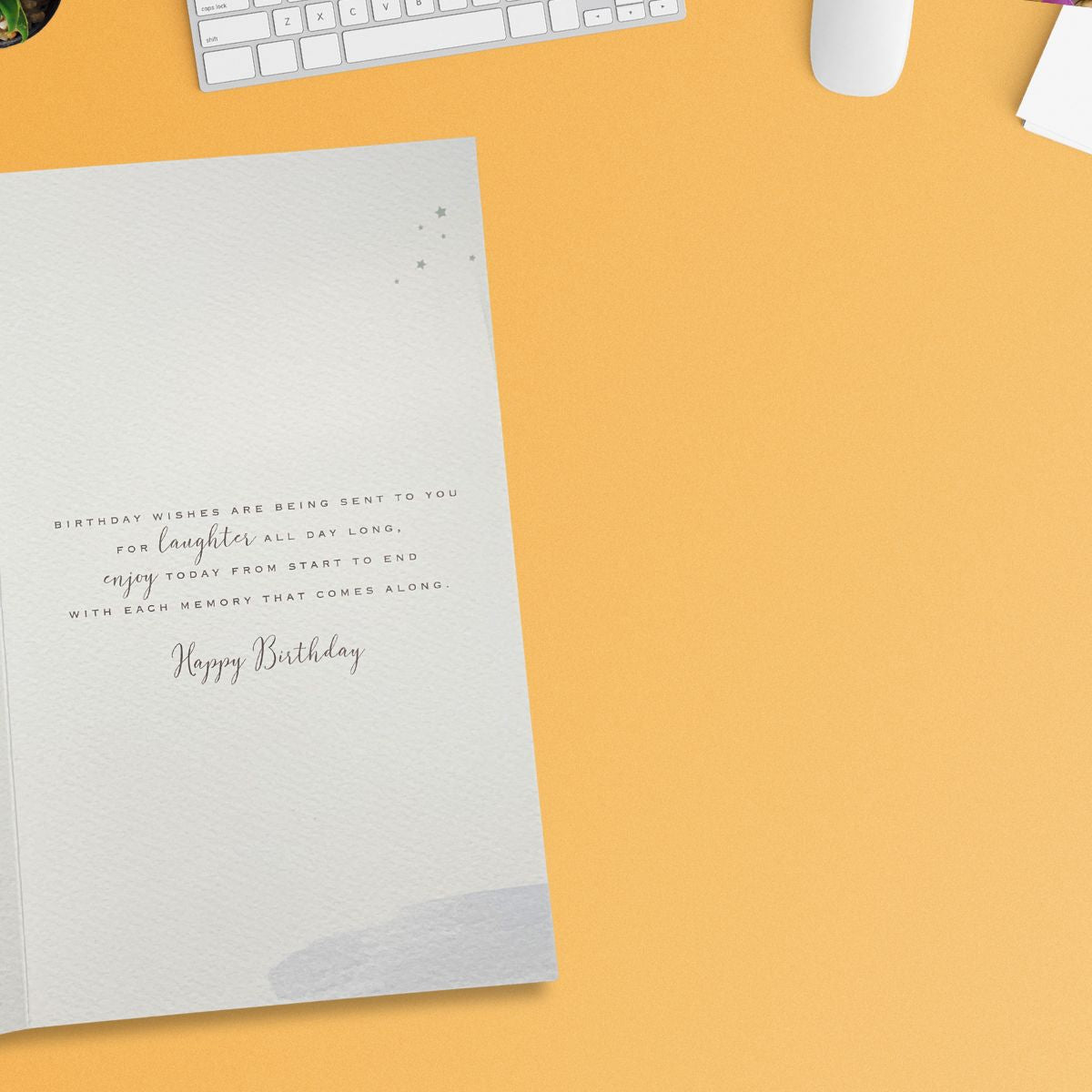 Brighstone Birthday Card - Gift & Balloons