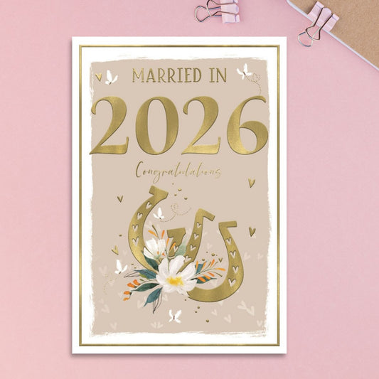 Wedding Day Card - Married In 2026