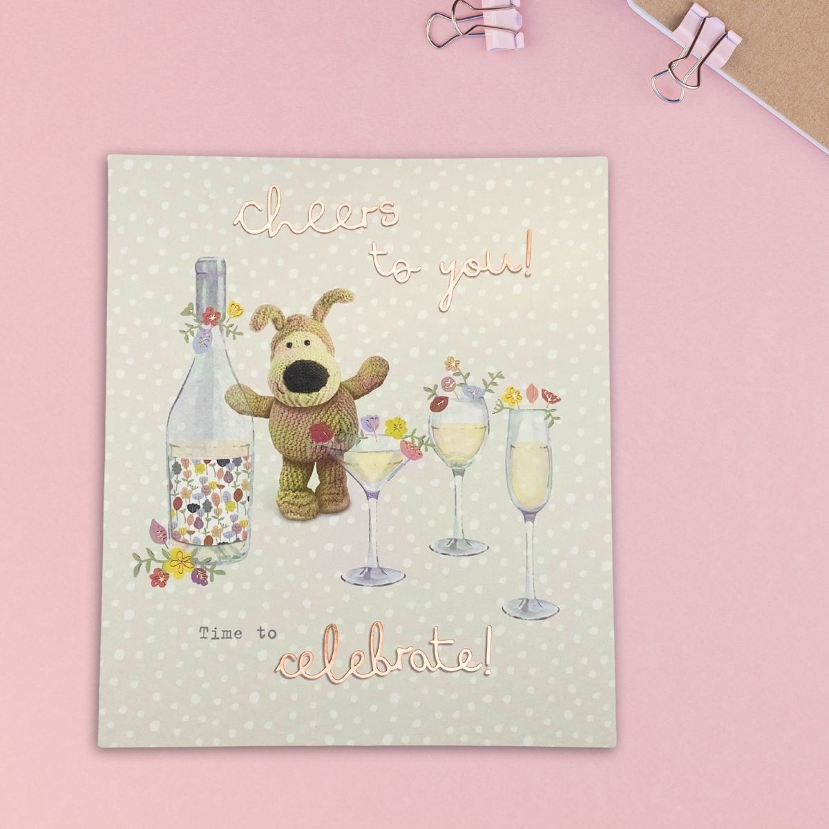 Boofle Bear Birthday Card - Cheers To You!