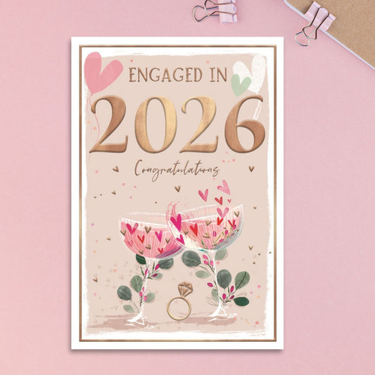 Engagement Card - Engaged In 2026