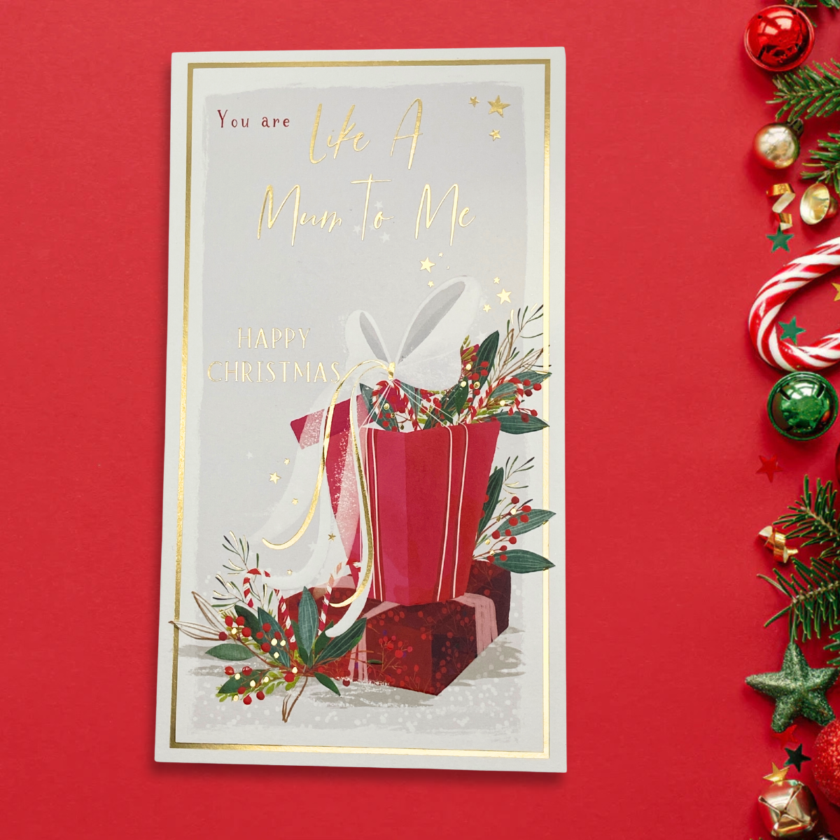 Like A Mum To Me Christmas Card - Skylight