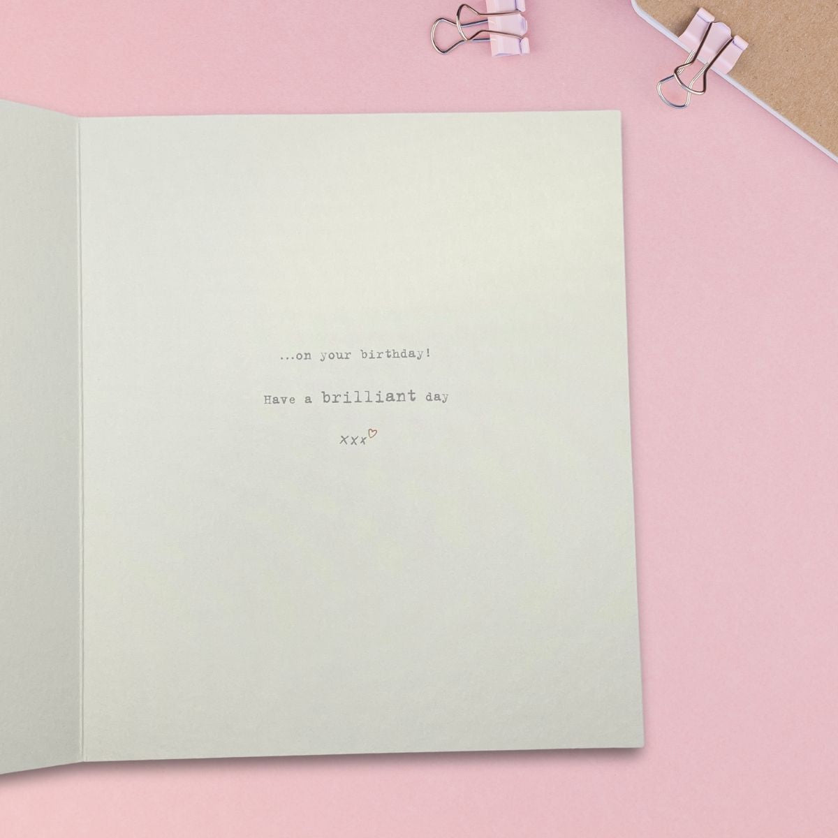 Boofle Bear Birthday Card - With Love Rainbow