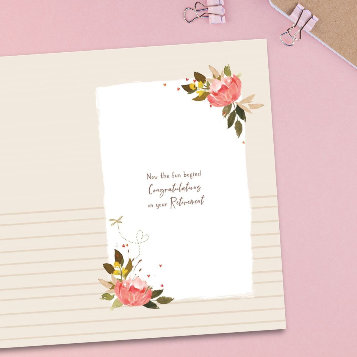 Retirement Card - Retired In 2026 Tied Bouquet