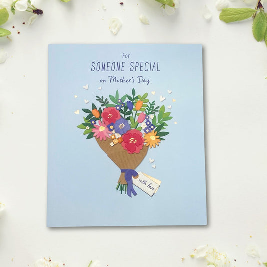 Someone Special Mother's Day Card - Decoupage Flower Bouquet