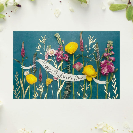 Open Mother's Day Card - Wild Flowers