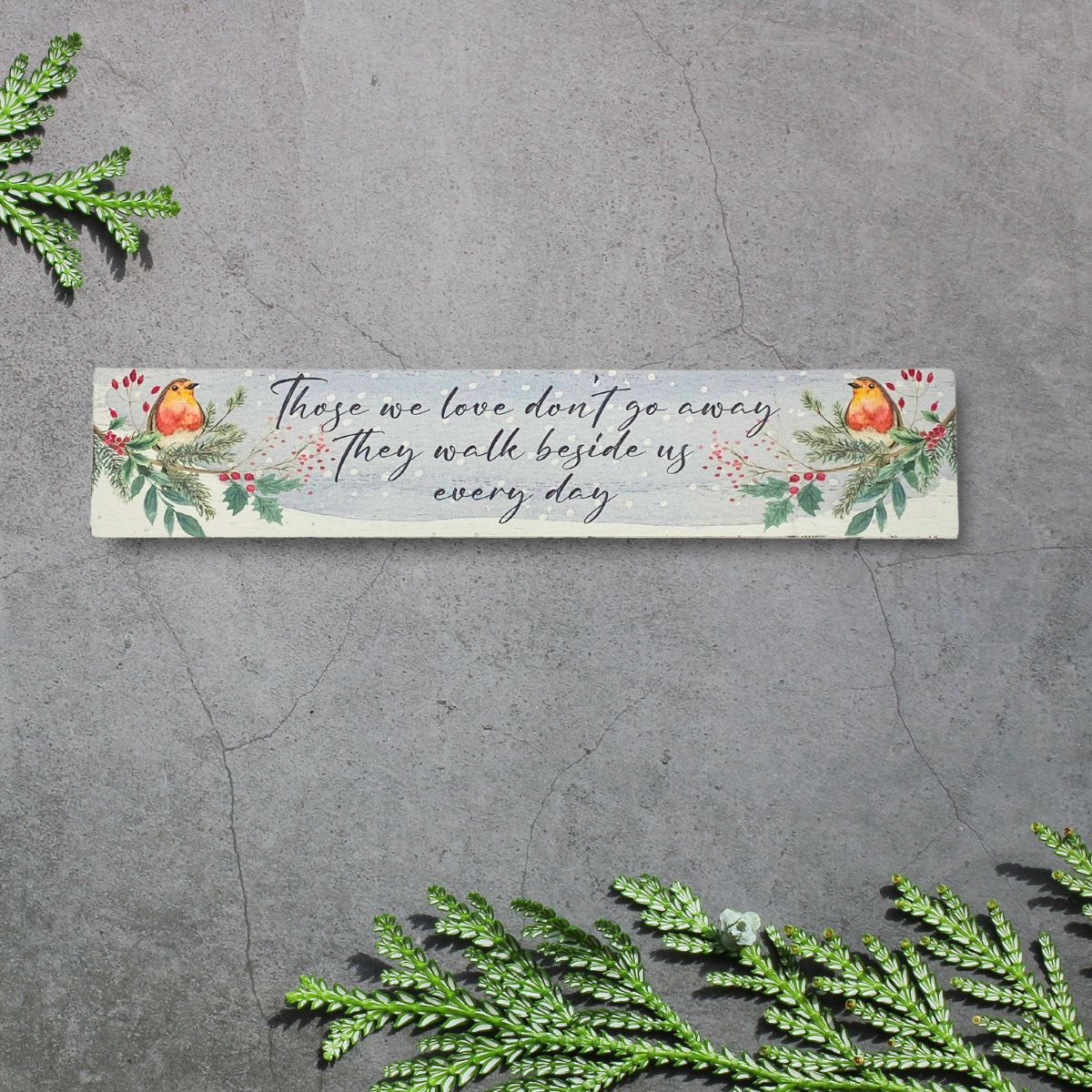 Robin Wooden Tabletop Plaque - 6 Designs To Choose From