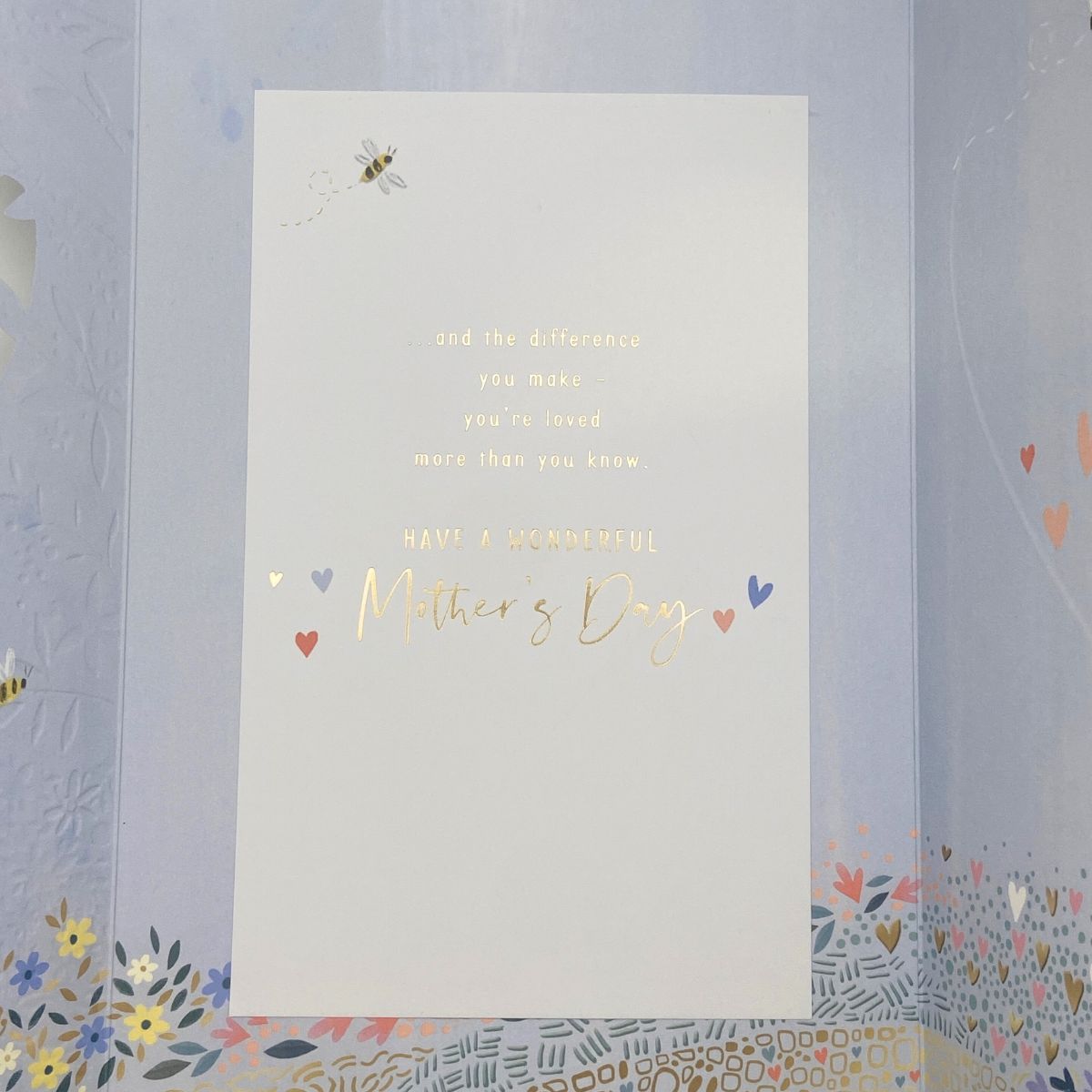 Open Mother's Day Large Card - 3 Fold Open Heart