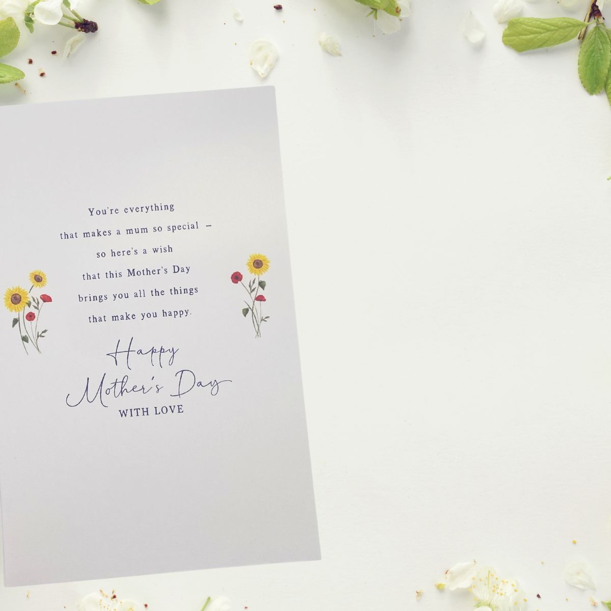 Mum Mother's Day Card - Sunflowers