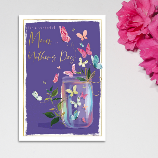 Mum Mother's Day Card - Skylight Butterfly Jar