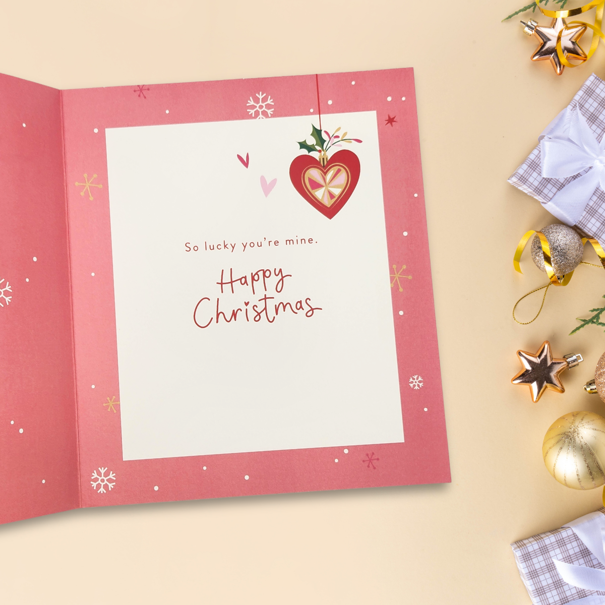 Girlfriend Christmas Card - Gorgeous Girlfriend