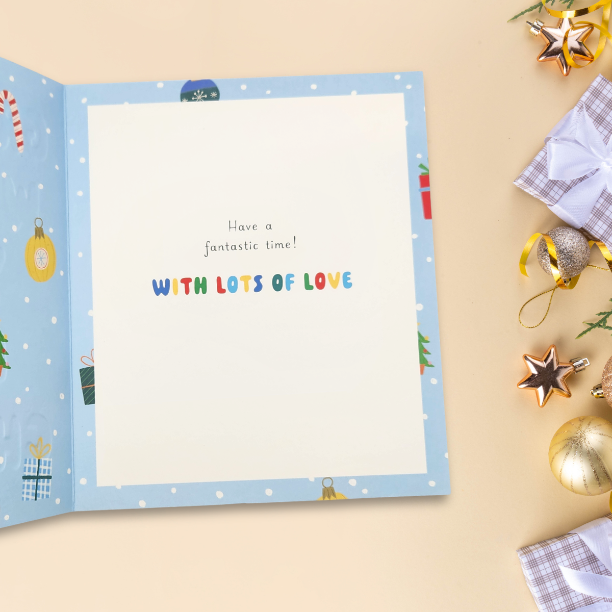 Grandson Christmas Card - Christmas Text