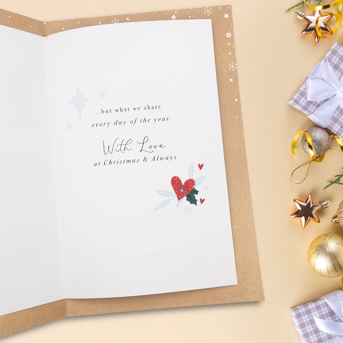 Husband Christmas Card - Christmas Isn't Just About What We Give Each Other...