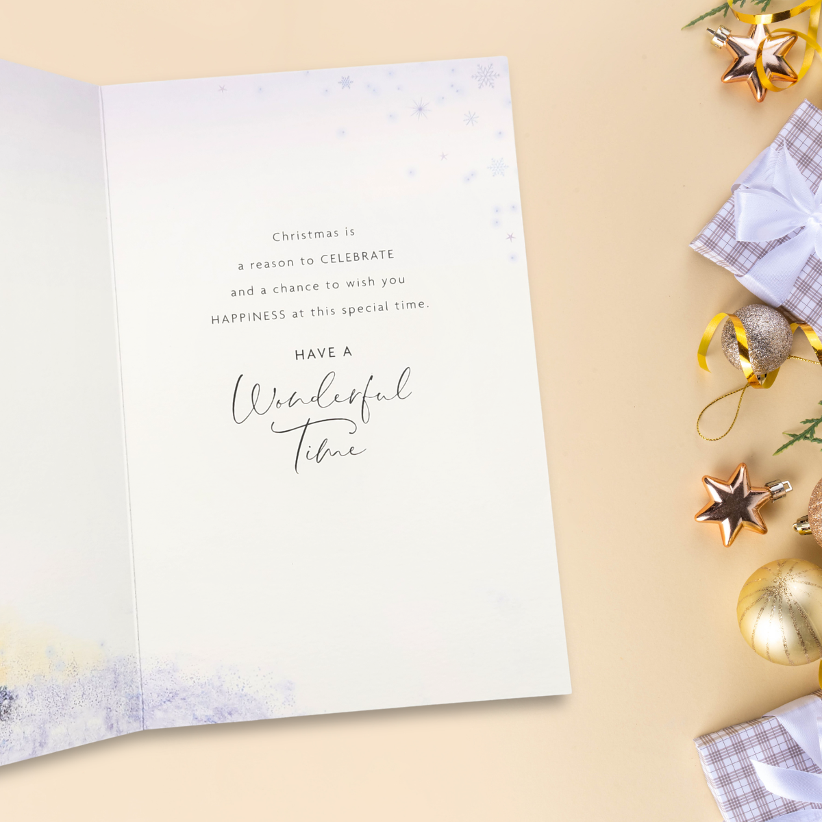 Open Christmas Card - Season's Greetings