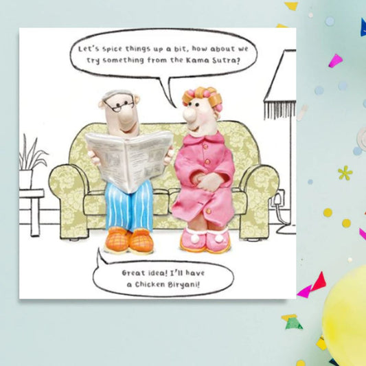 Model Family Funny Birthday Card - Kama Sutra