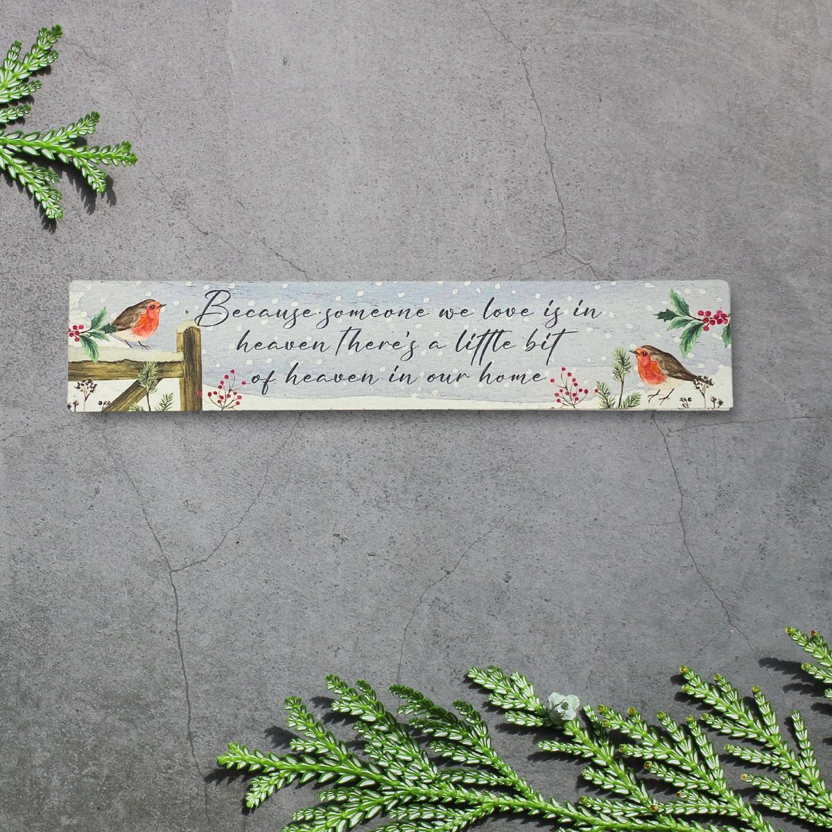 Robin Wooden Tabletop Plaque - 6 Designs To Choose From