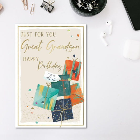 Great Grandson Birthday Card - Skylight Gifts