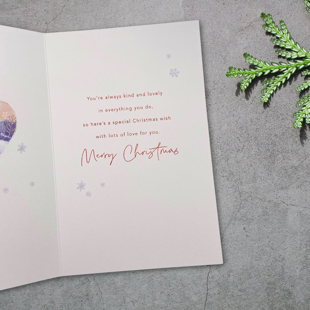 Great Grandma Christmas Card - Snowy Scene
