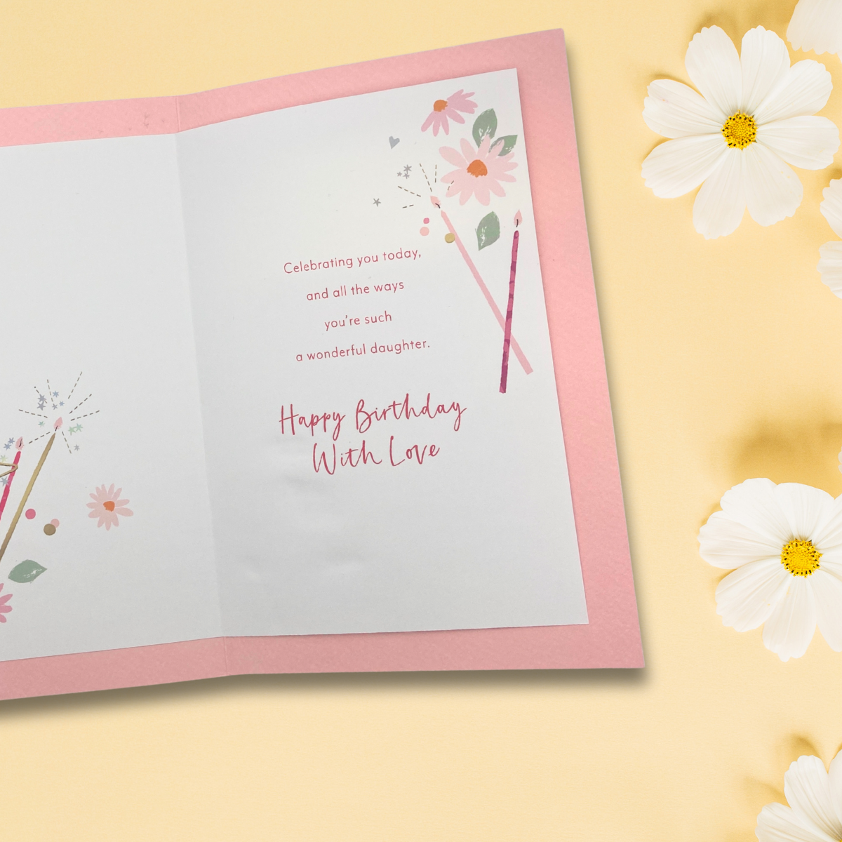 Daughter Birthday Card - Decoupage Cake