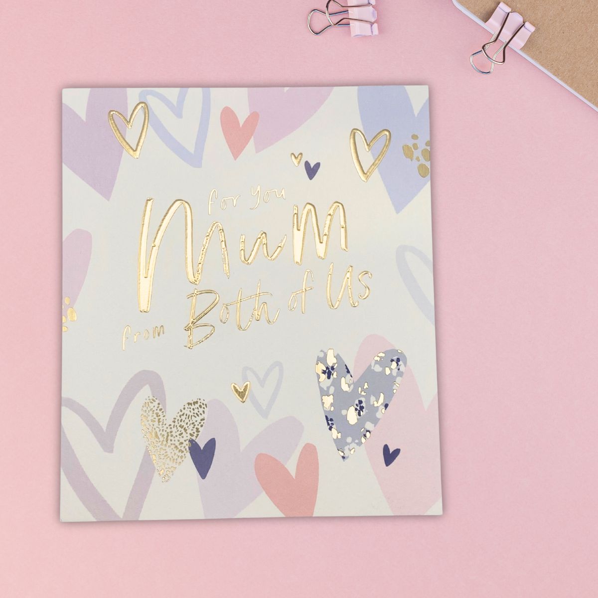 Mum Mother's Day Card From Both Of Us - Shower Of Hearts