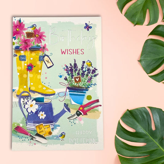 Signature Birthday Card - Happy Pottering