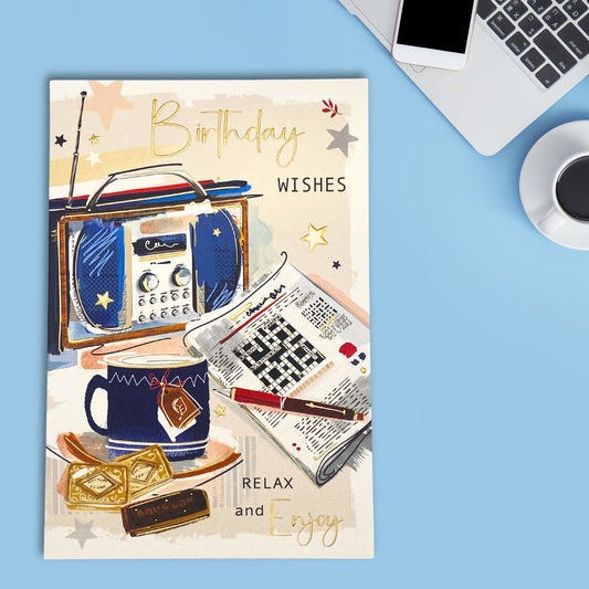 Signature Birthday Card - Relax & Enjoy