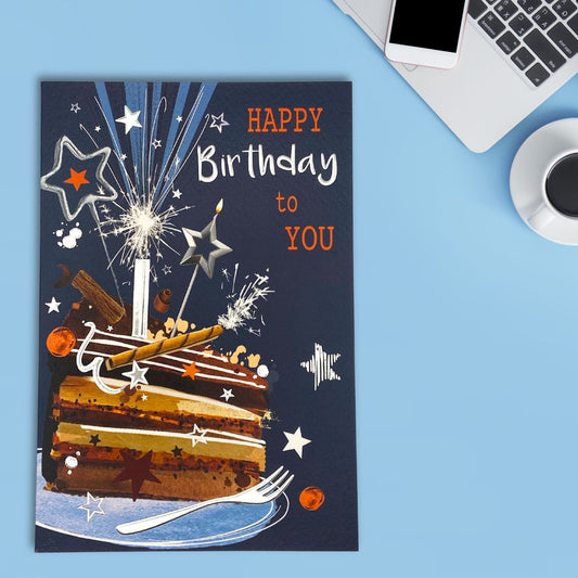 Signature Birthday Card - Cake Slice