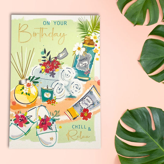 Signature Birthday Card - Chill & Relax