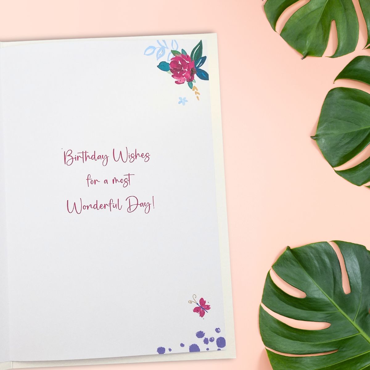 Signature Birthday Card - Floral Cake