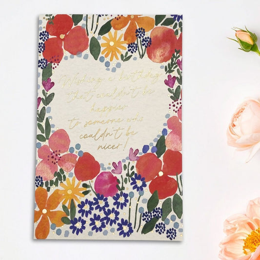 Simply Traditional Birthday Card - Someone Who Couldn't Be Nicer