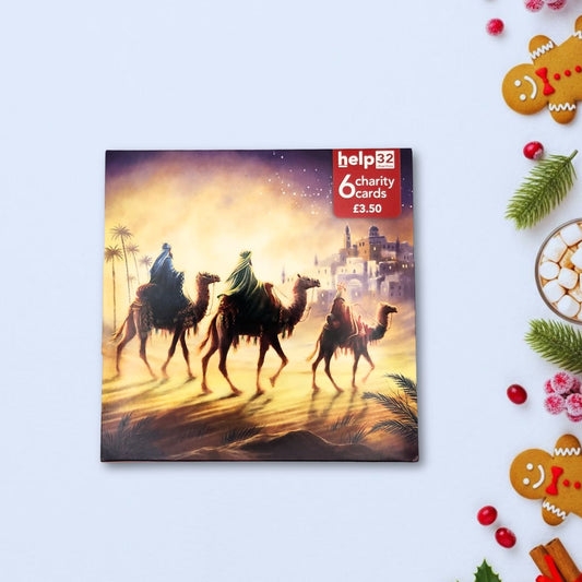 Charity Christmas Cards - 6 x Three Camels