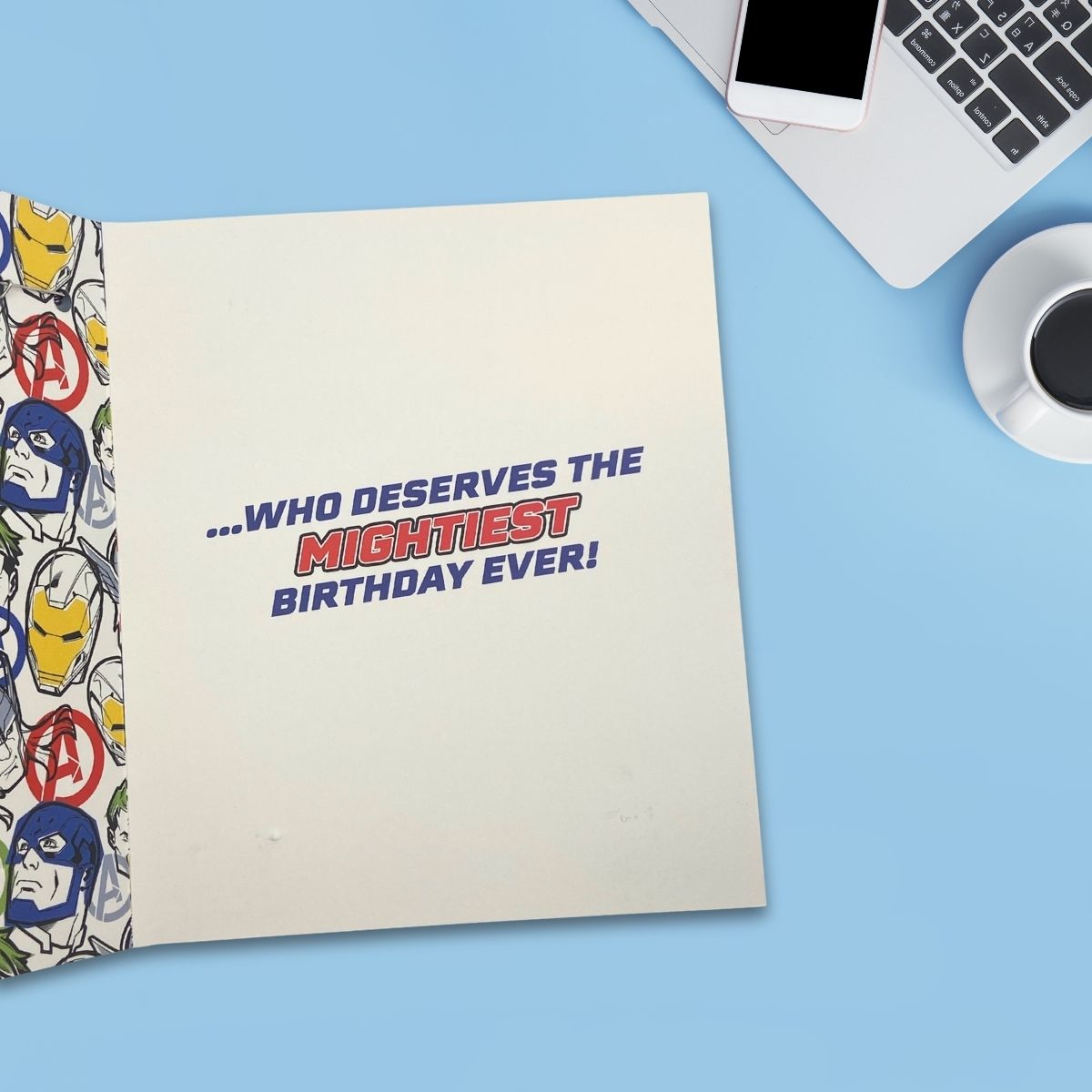 Grandson Birthday Card - Avengers With Badge