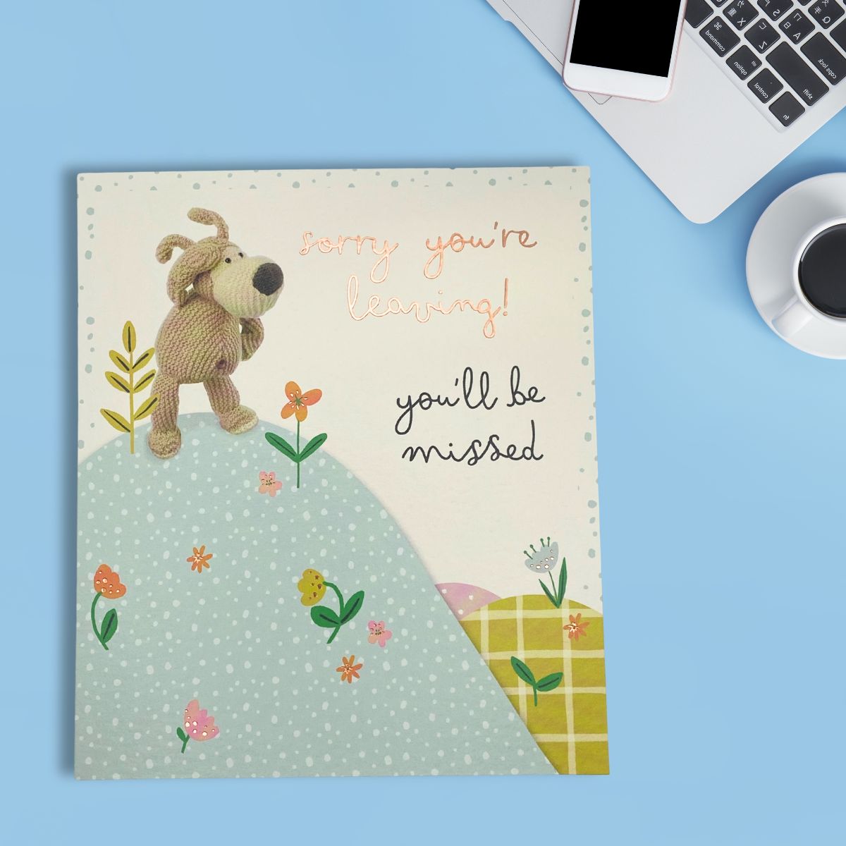 Sorry You're Leaving Card - Boofle Bear You'll Be Missed